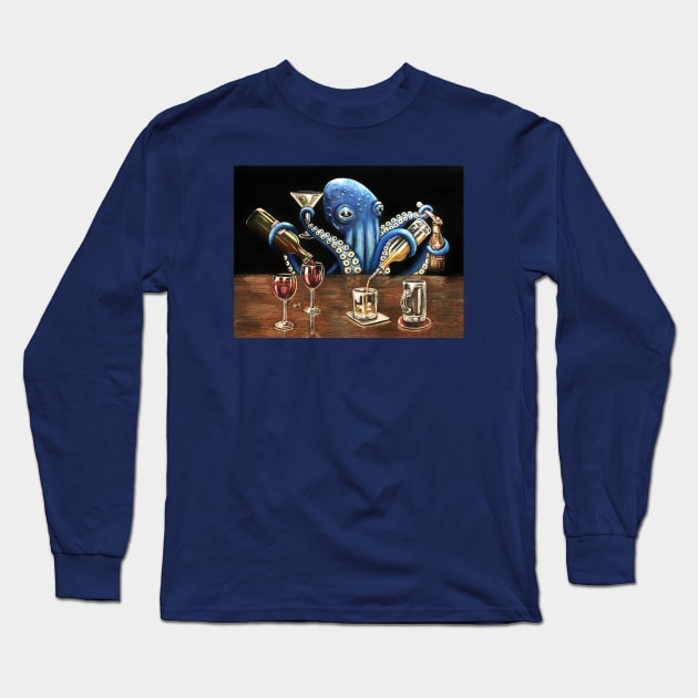 "OctoBar" - OctoKick collection Long Sleeve T-Shirt by GardenPartyArt